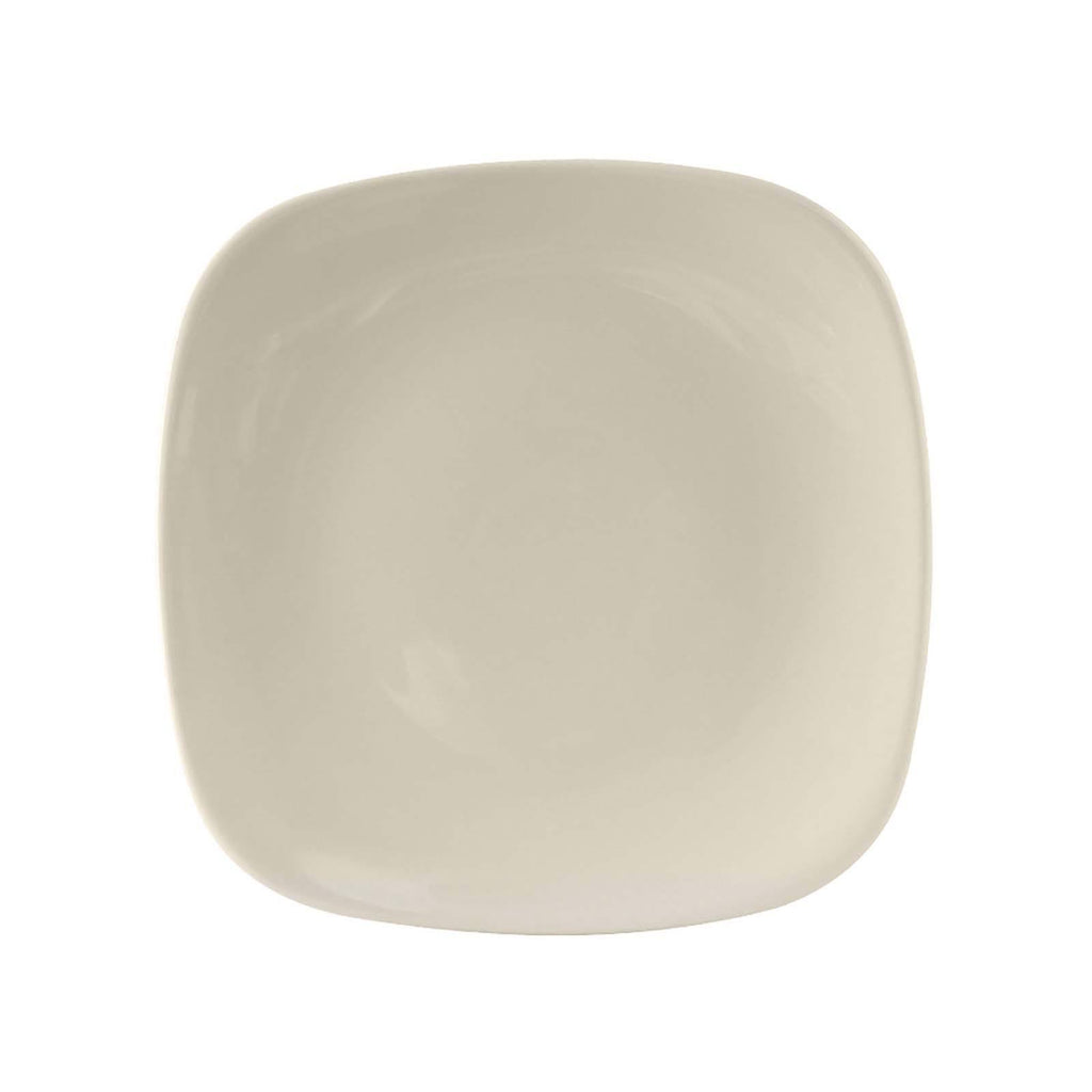 Eggshell Square China Plate - 12/Case A114