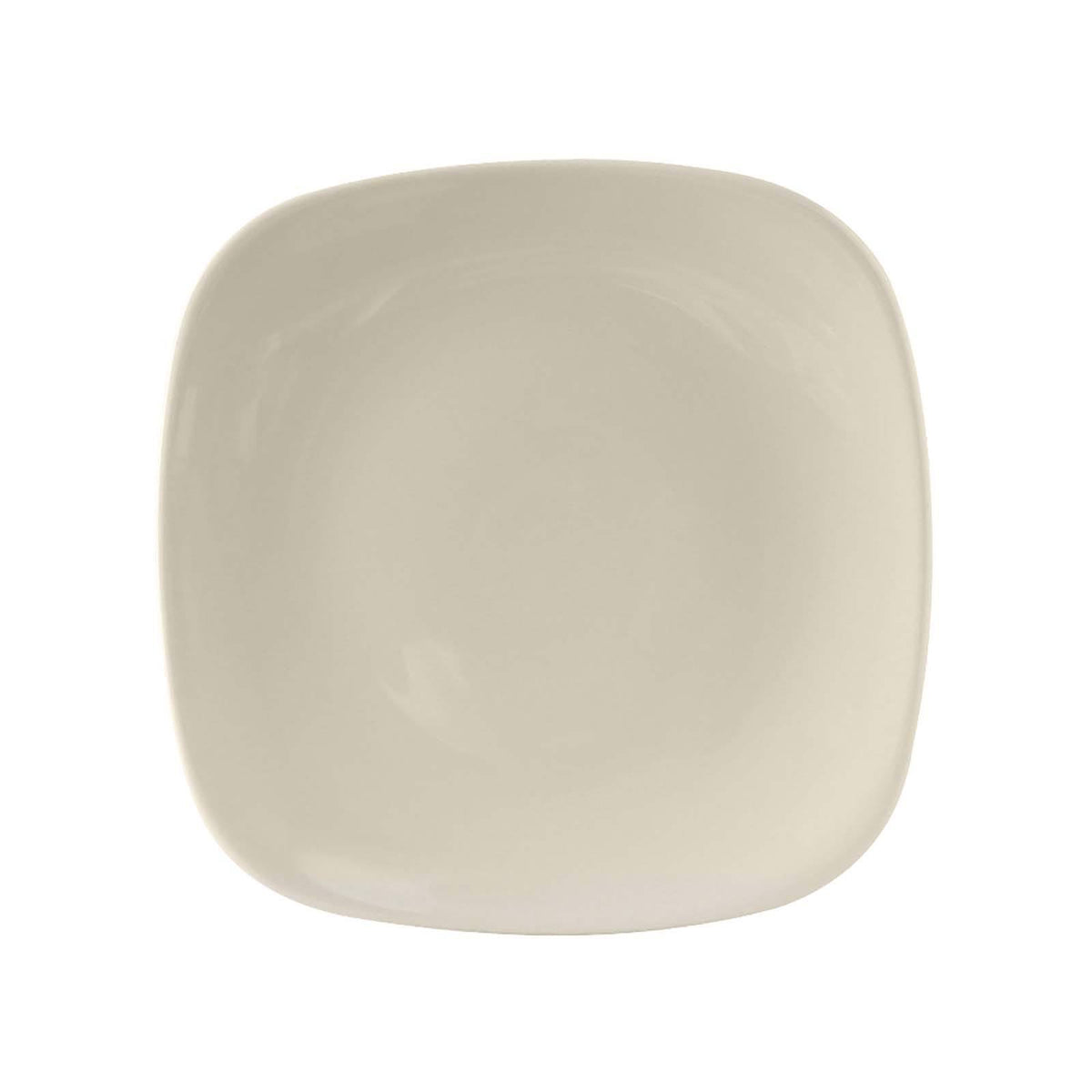 Eggshell Square China Plate - 12/Case A114