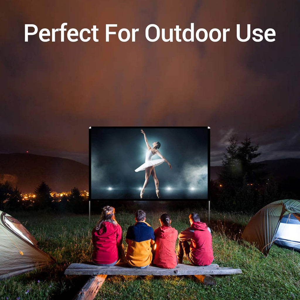 100 inch Portable Projector Screen with Stand and Carry Bag T141729