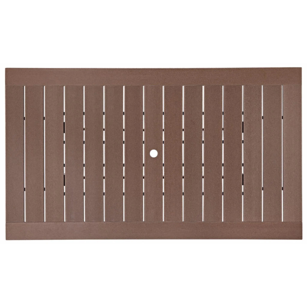 Brown Outdoor Plastic Dining Table Q136193