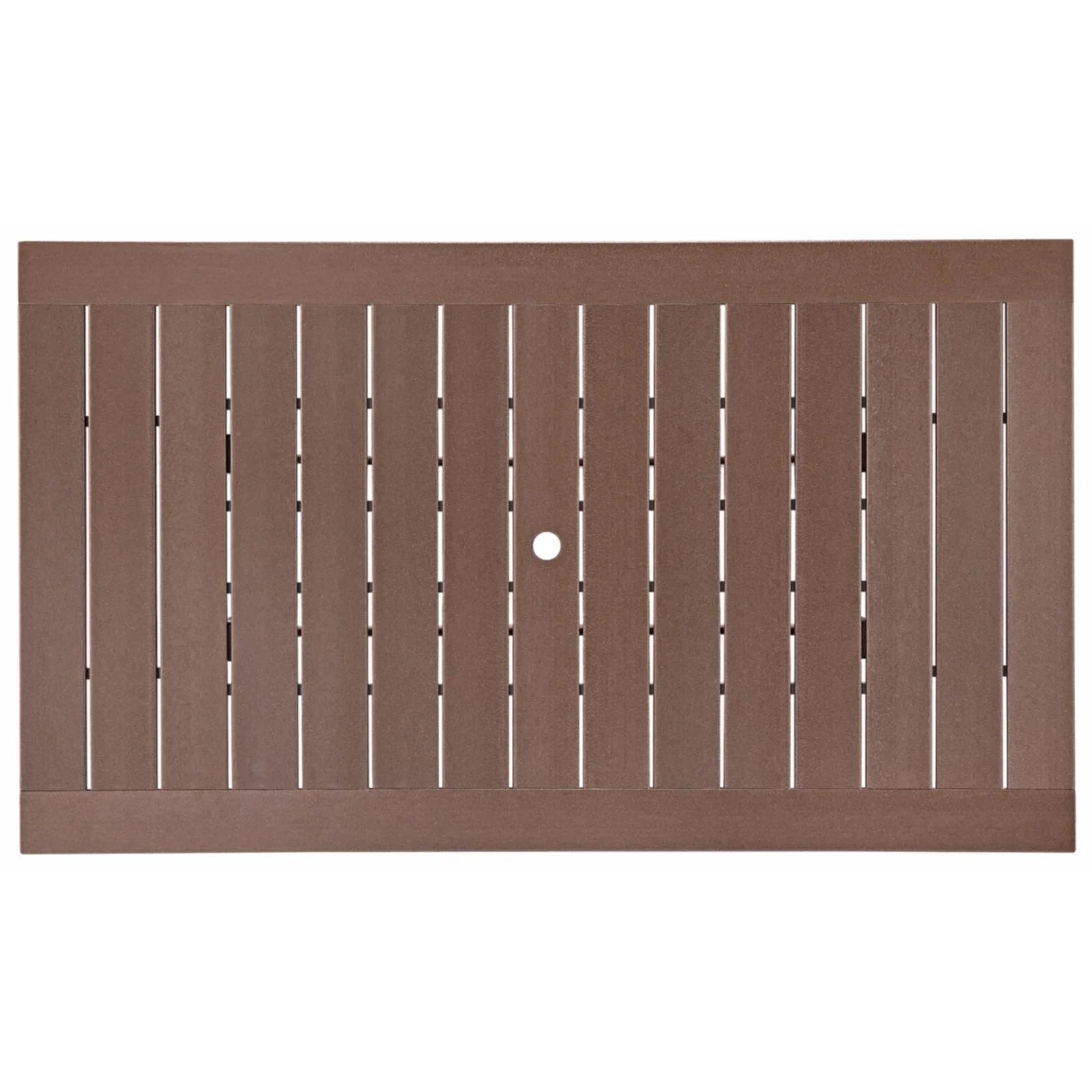 Brown Outdoor Plastic Dining Table Q136193