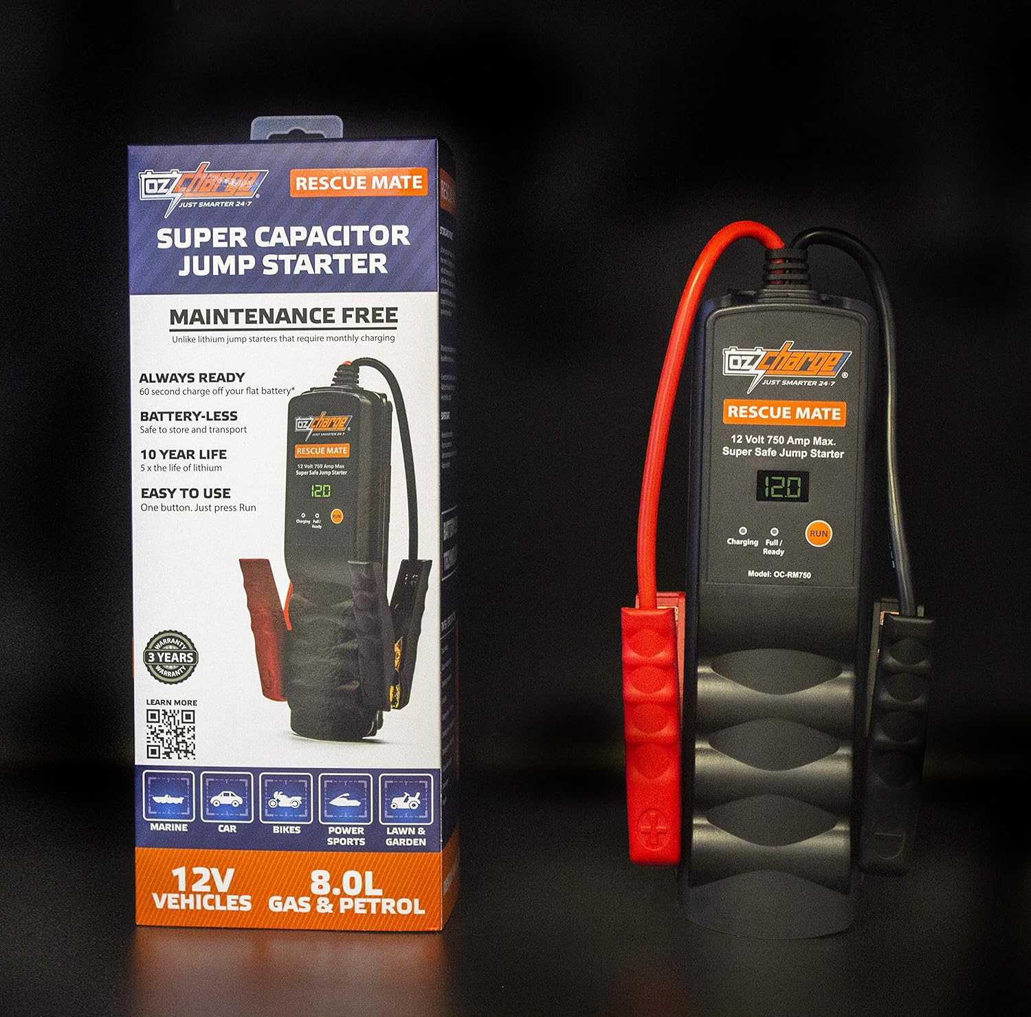 750 Amp Super Capacitor Jump Starter A619115