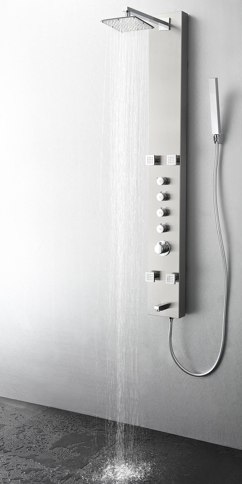 Stainless Steel Thermostatic Shower Panel P6269