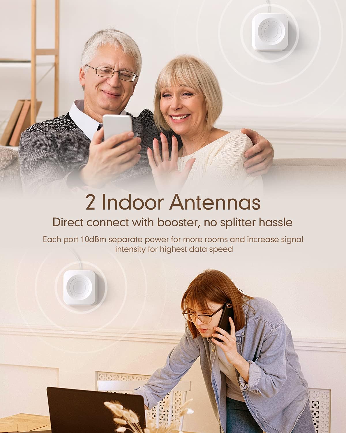Cell Phone Signal Booster with Bendable Antenna N9599