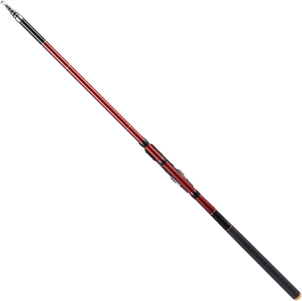 27088‑270 Portable Sea Rock Fishing Pole Carbon Rod 5 Sections 2.7M B1869