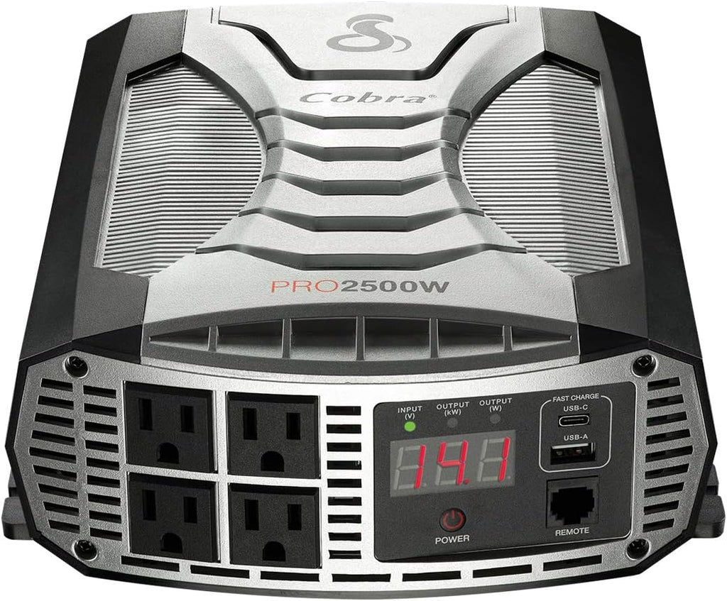 2500W Power Inverter with 4 AC Outlets and 2 USB Ports P8895