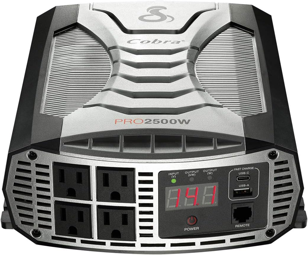 2500W Power Inverter with 4 AC Outlets and 2 USB Ports P8895