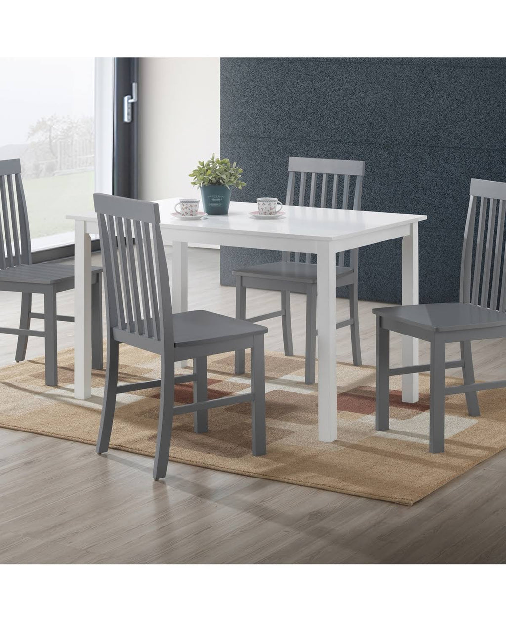 5 Piece White Dining Set M46254