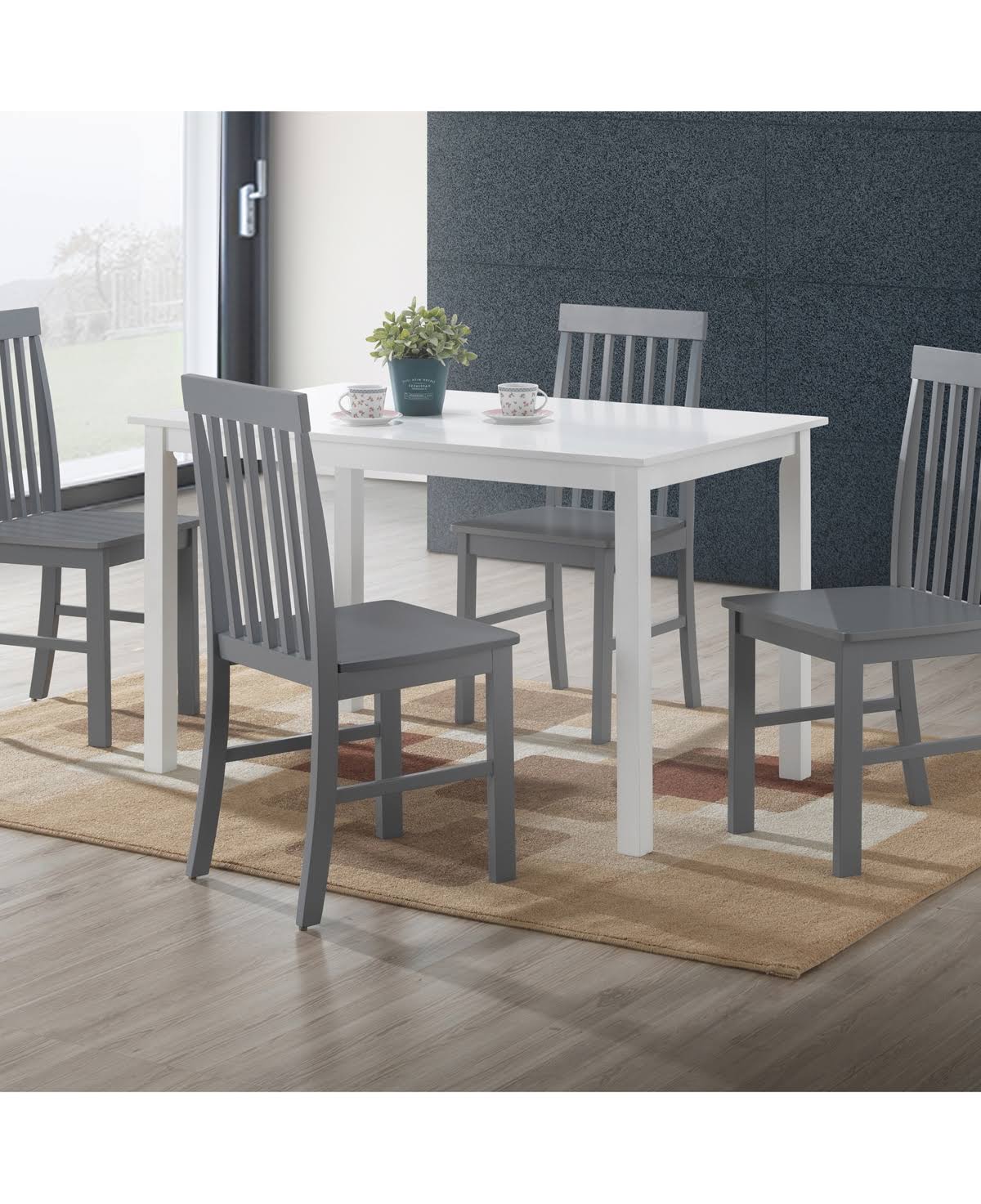 5 Piece White Dining Set M46254