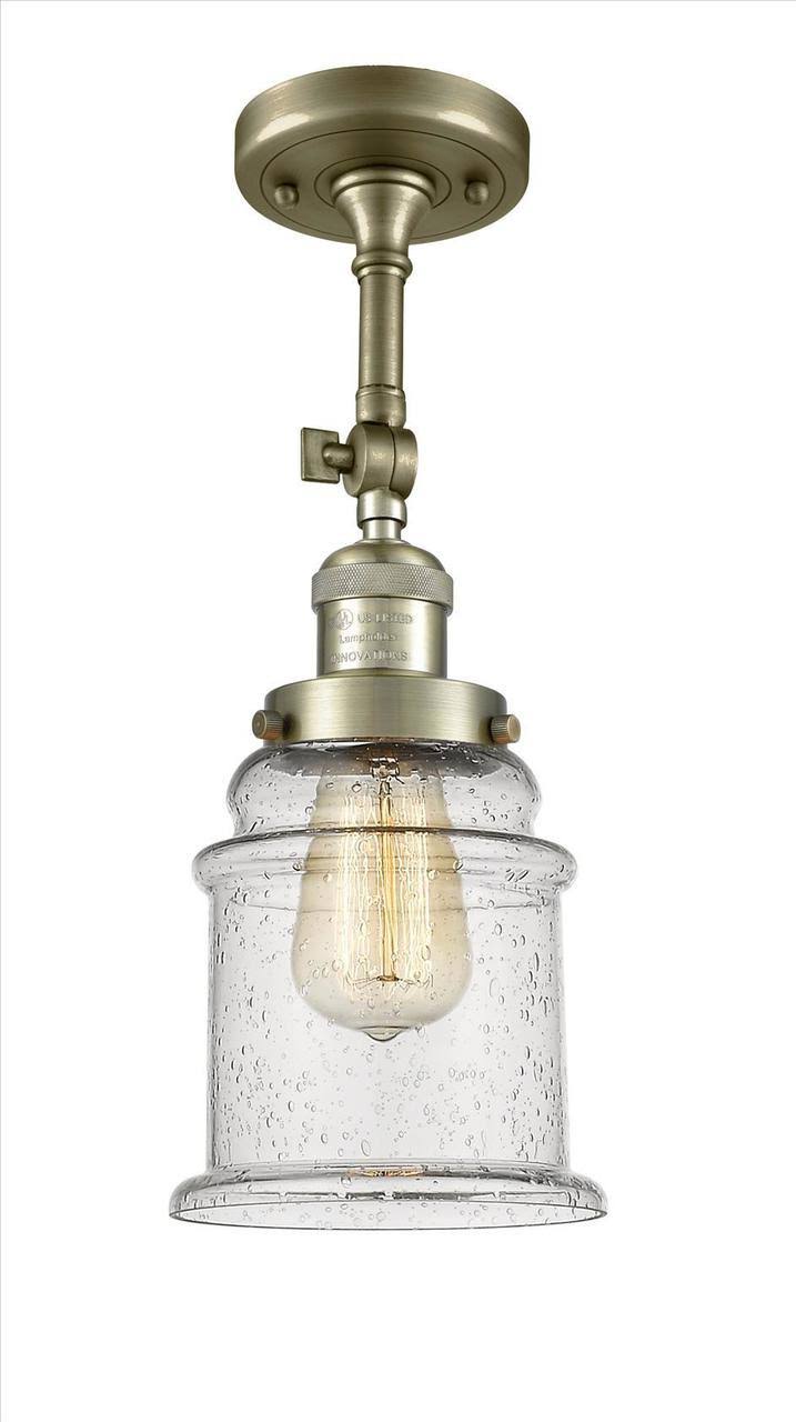 Antique Brass Semi Flush Mount Light L150961
