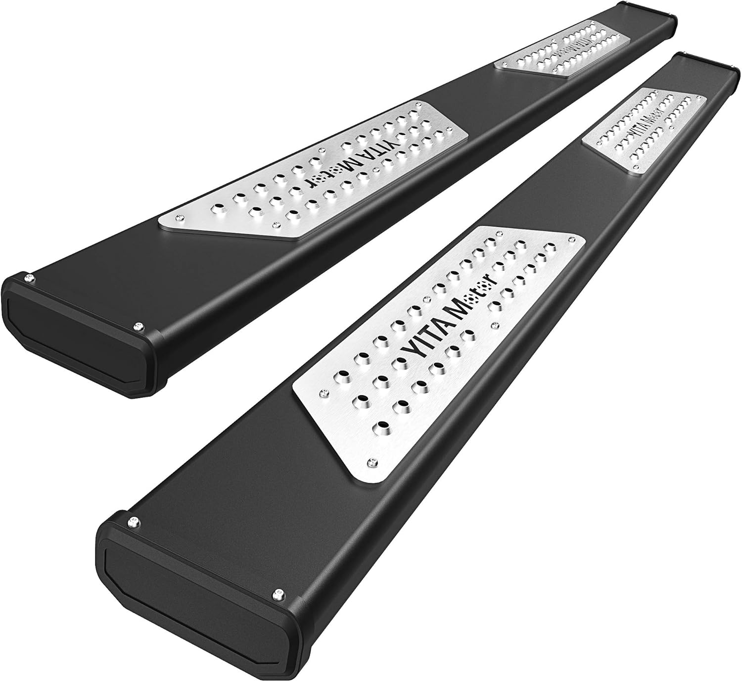 Black Powder Coated Drop Side Steps Running Boards A36237