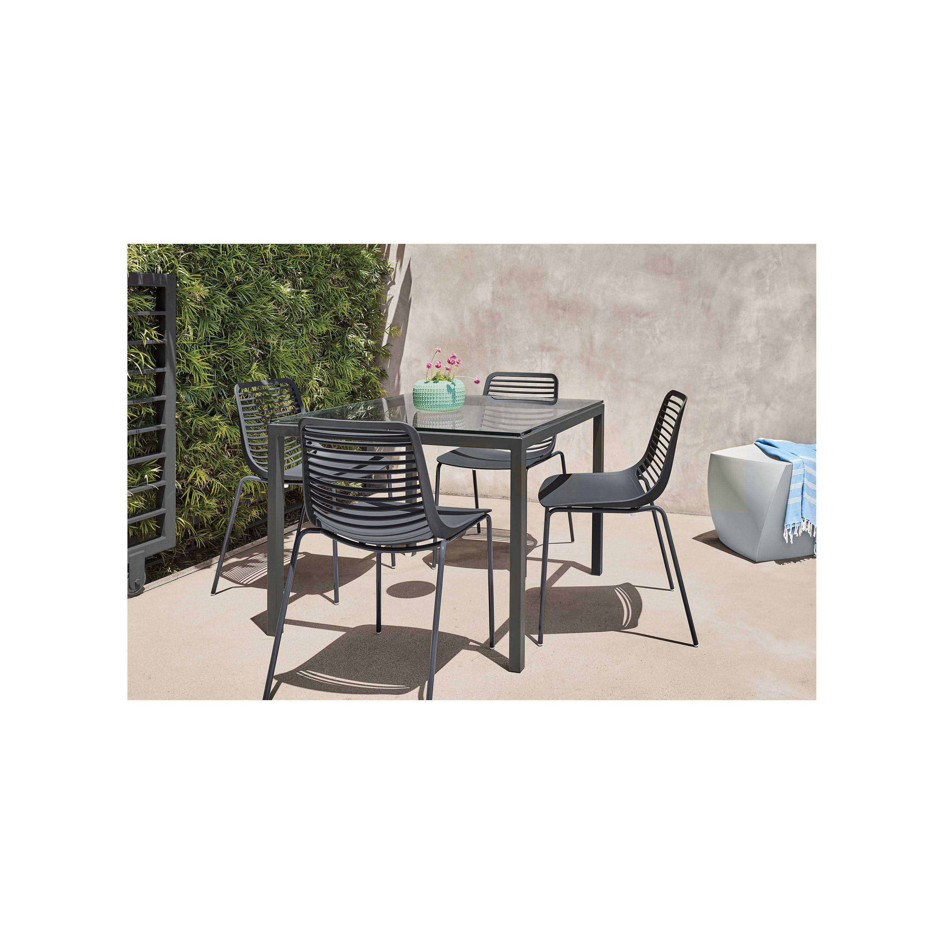 Red Recycled HDPE Patio Table X2954