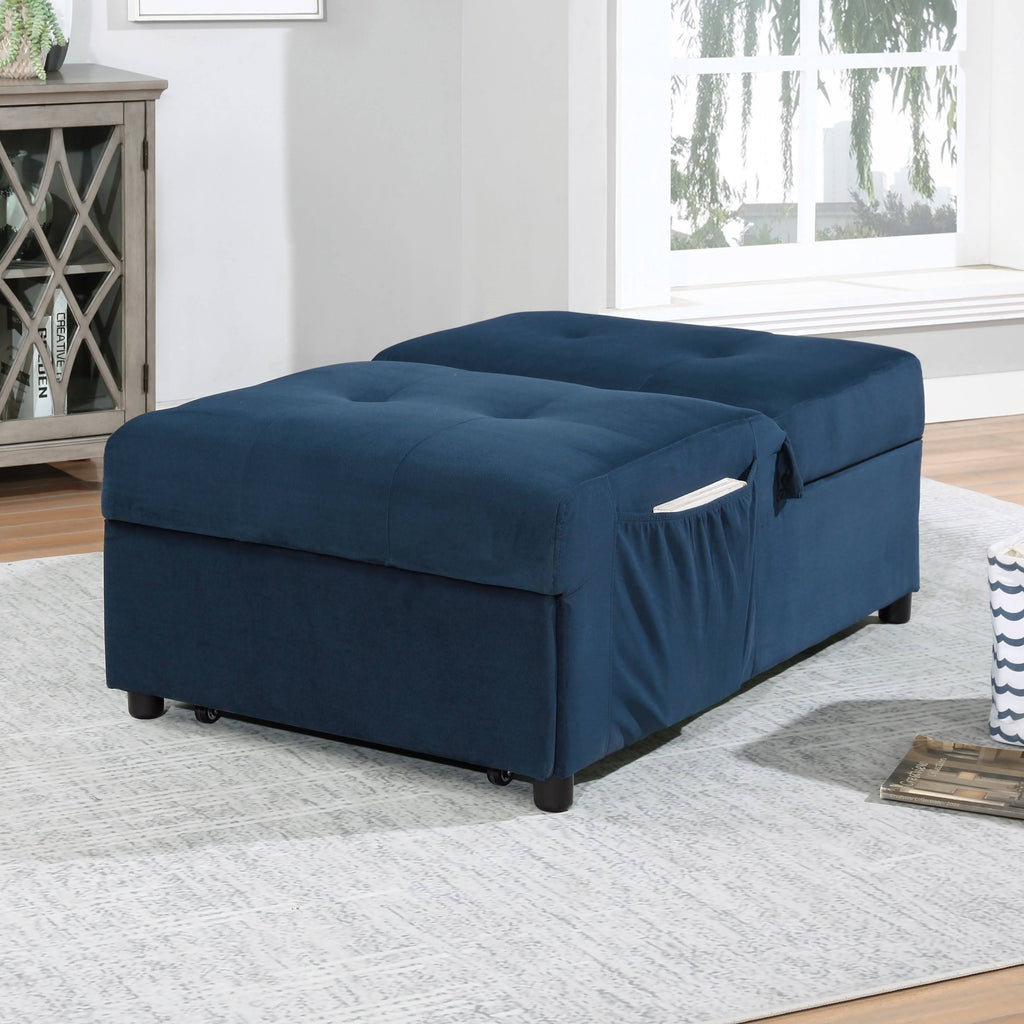 Grey Upholstered Futon Chair Y286