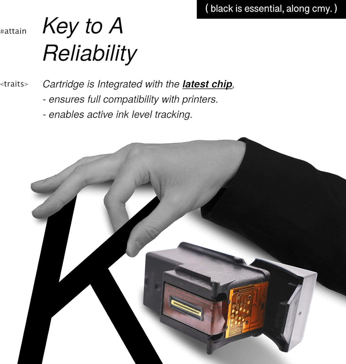 3-Pack 61XL Ink Cartridges (2 Black, 1 Tricolor) A6699