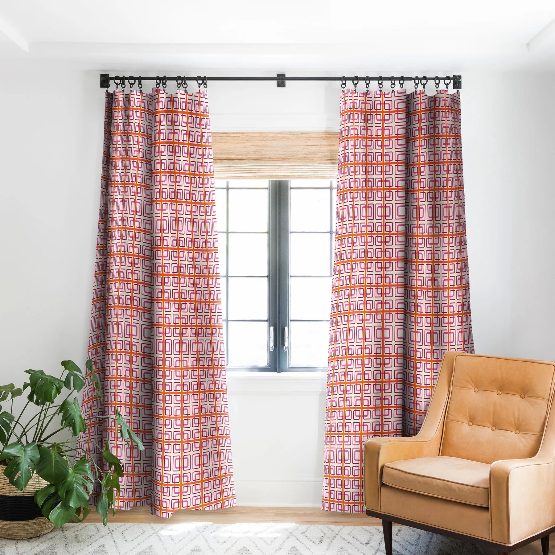 Pink Blackout Curtain Single Panel 50" x 96" F10477