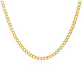 14K Solid Yellow Gold Cuban Chain Necklace T13171