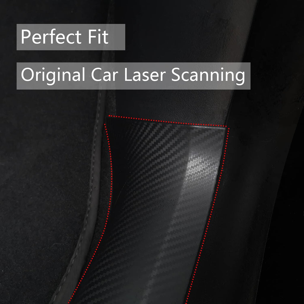 Matte Carbon Fiber ABS Door Sill Protector Set Z43532