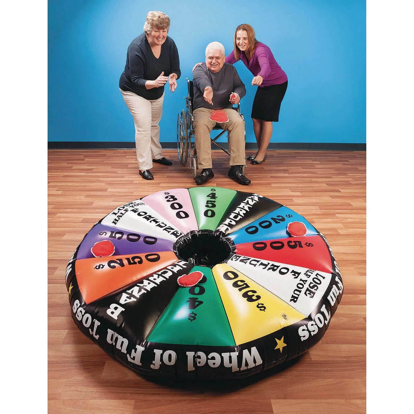 Inflatable Toss Game with 50" Inflatable Target and 6 Beanbags H410162