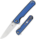Large Deep Carry Pocket Knife with Blue and Black G10 Handle H632396