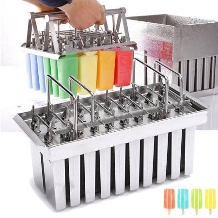 20 Lattice Popsicle Molds Reusable Ice Cream Mold with Popsicle Sticks V5757