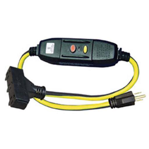 3 ft. 15 Amp GFCI Power Block, Yellow & Black, Case of 6 D9140