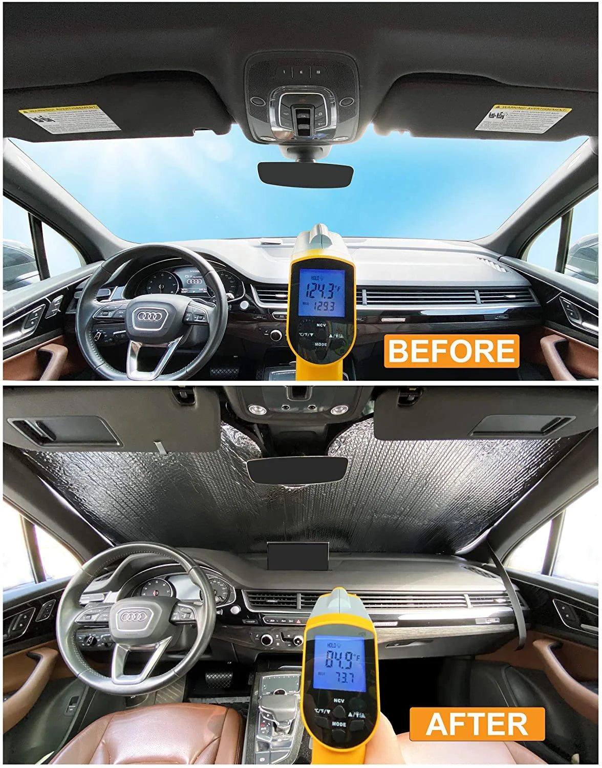 Front Windshield Sunshade for GMC Sierra Pickup Truck W47184