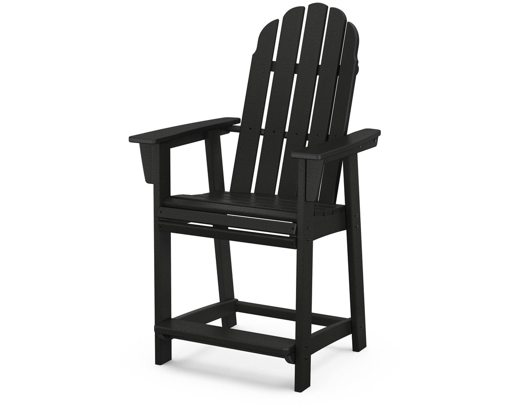 Black Curveback Adirondack Counter Chair P301878