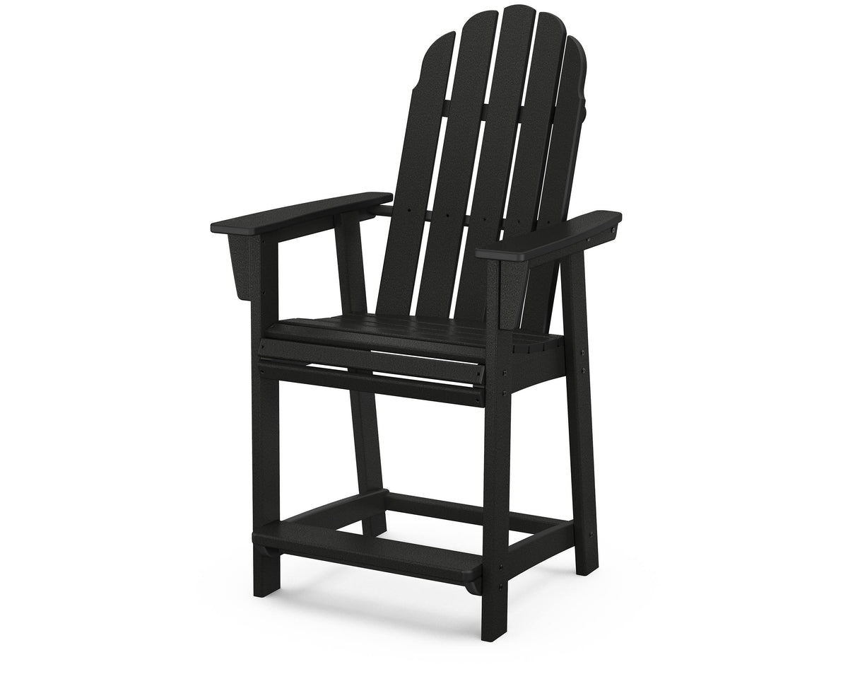 Black Curveback Adirondack Counter Chair P301878