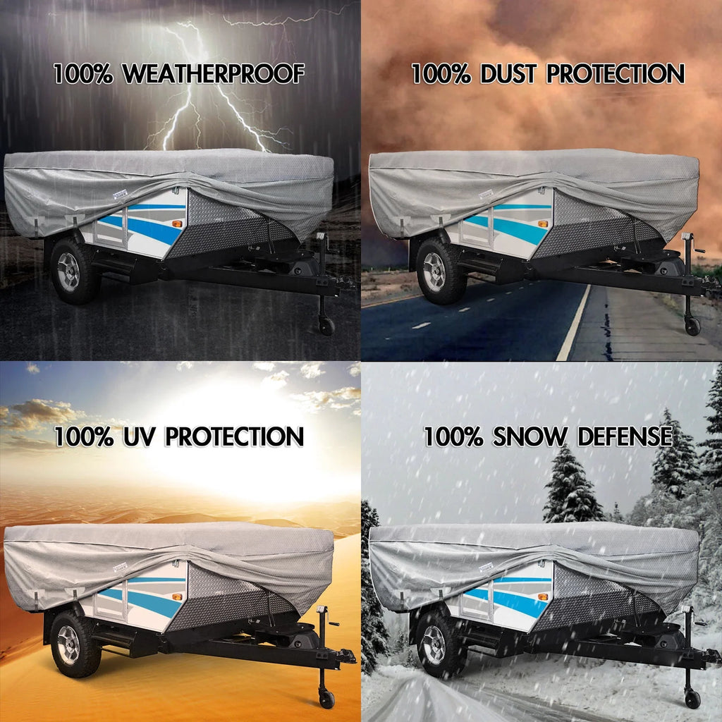 Waterproof Folding Camping Trailer Storage Cover for 18'-20' Foot Trailers W833661