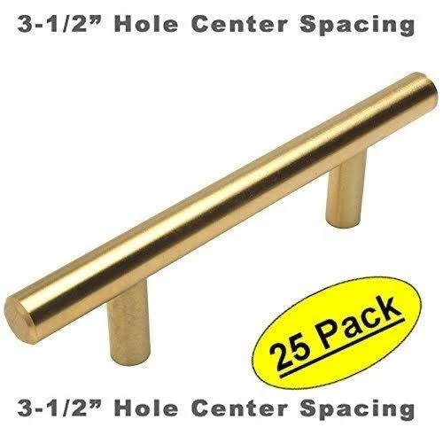 Brushed Brass Bar Handle Pull W264