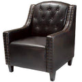 Tufted Leather Club Chair E5448