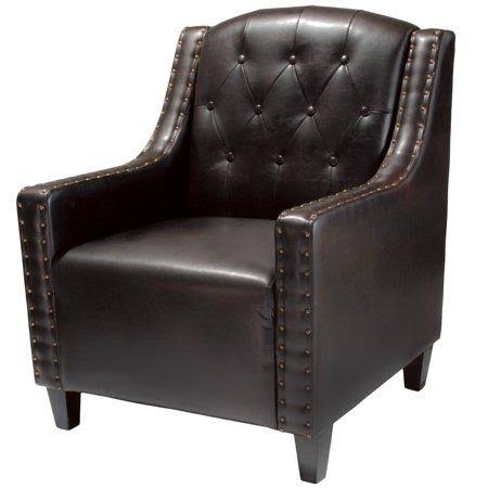 Tufted Leather Club Chair E5448