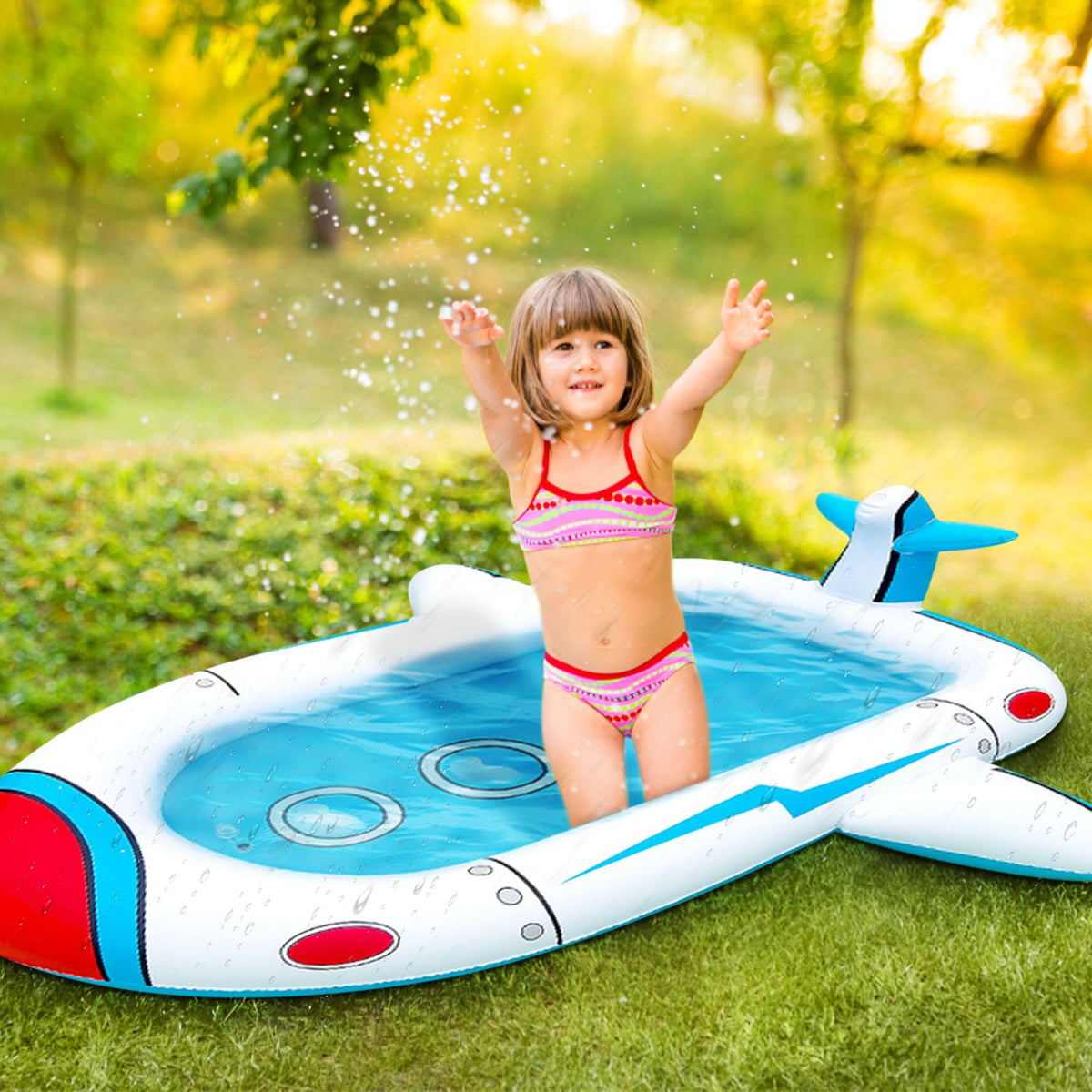 Inflatable Swimming Pool Splash Pad 70.9" K8866