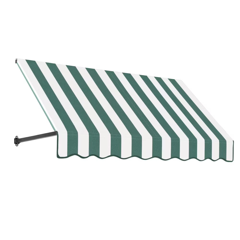 Forest/White Stripe Acrylic Fixed Awning S662137