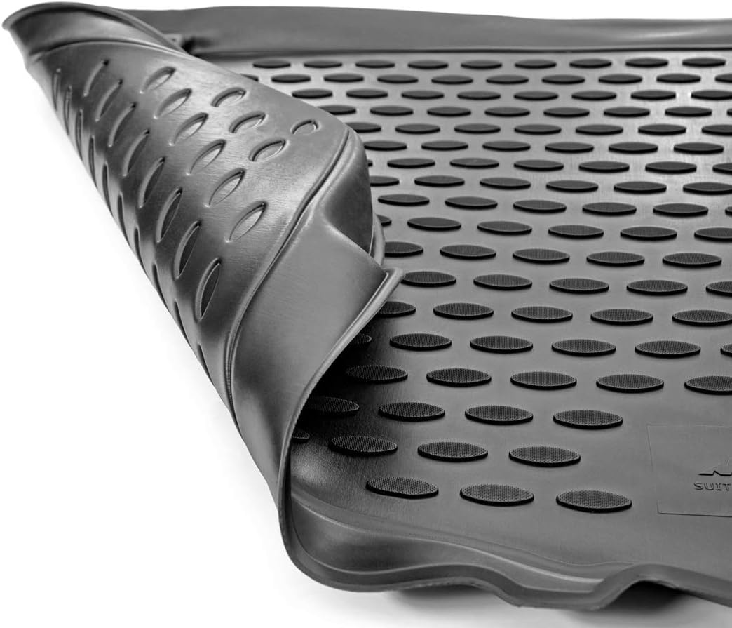 Black All Weather Cargo Trunk Liner Floor Mat Pack of 2 X882242