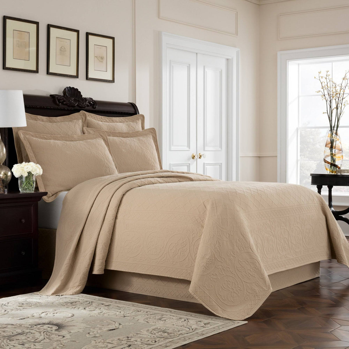 White Twin Coverlet R151