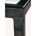 White Parsons Counter Table with White Quartz Top X210