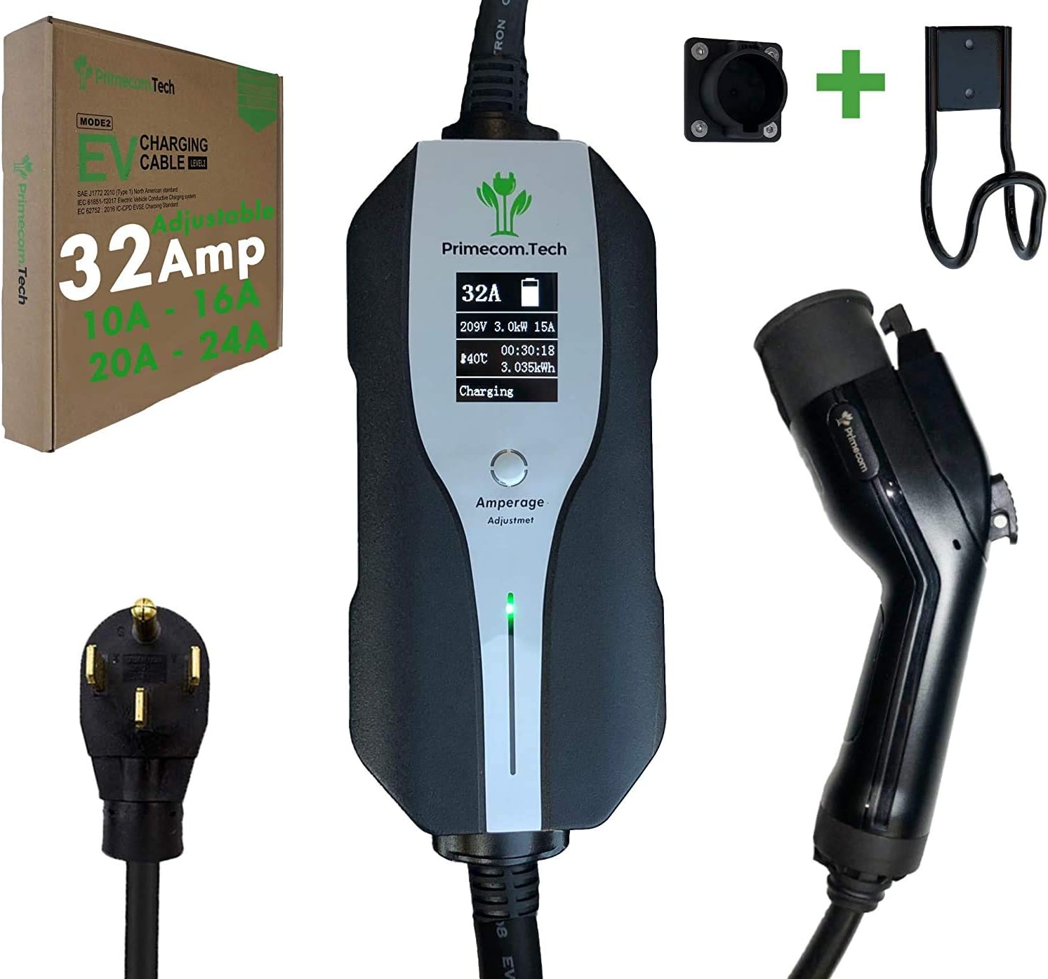 Level 2 Electric Vehicle Charger with 30Ft Cable F559797