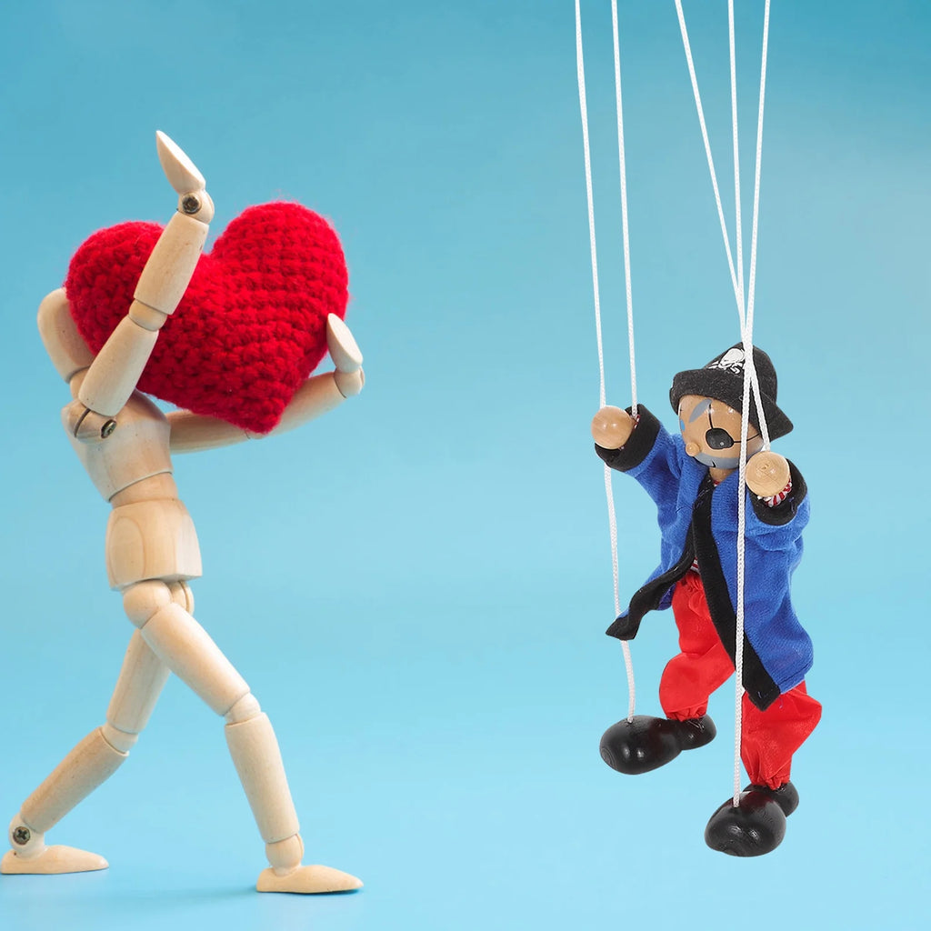 Wooden Pirate Marionette Puppet E446461