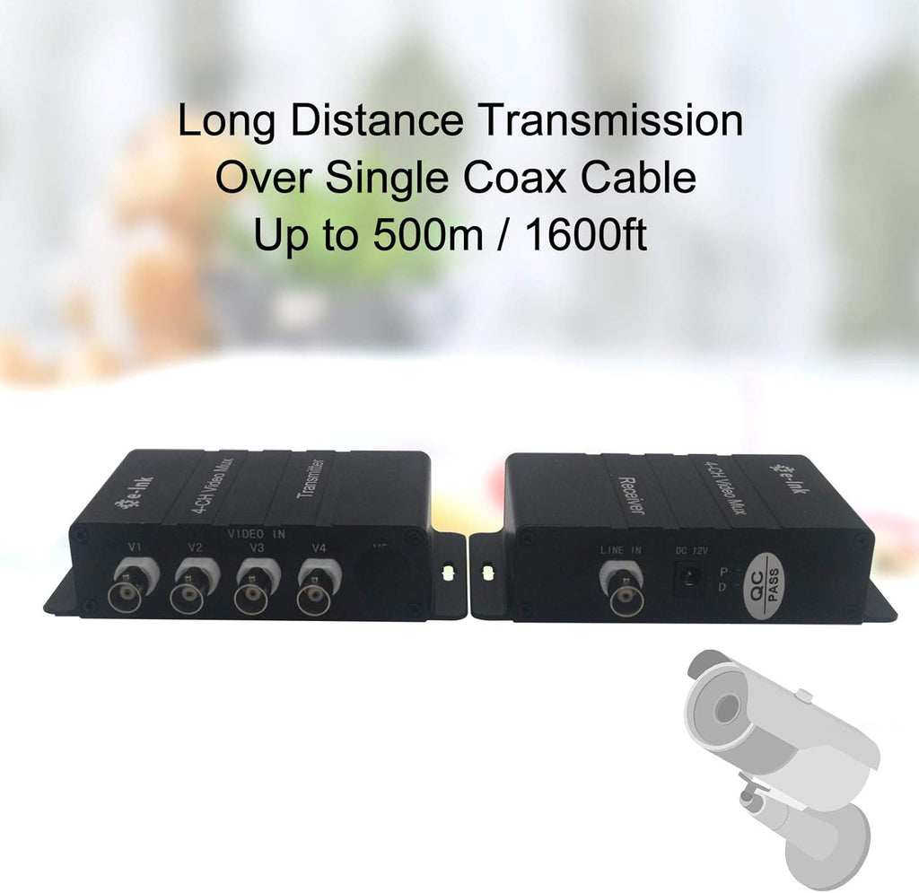 4 Channel Video Multiplexer over 1 Coaxial Cable V906
