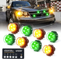Amber Green LED Strobe Lights Kit 6PCS K25228
