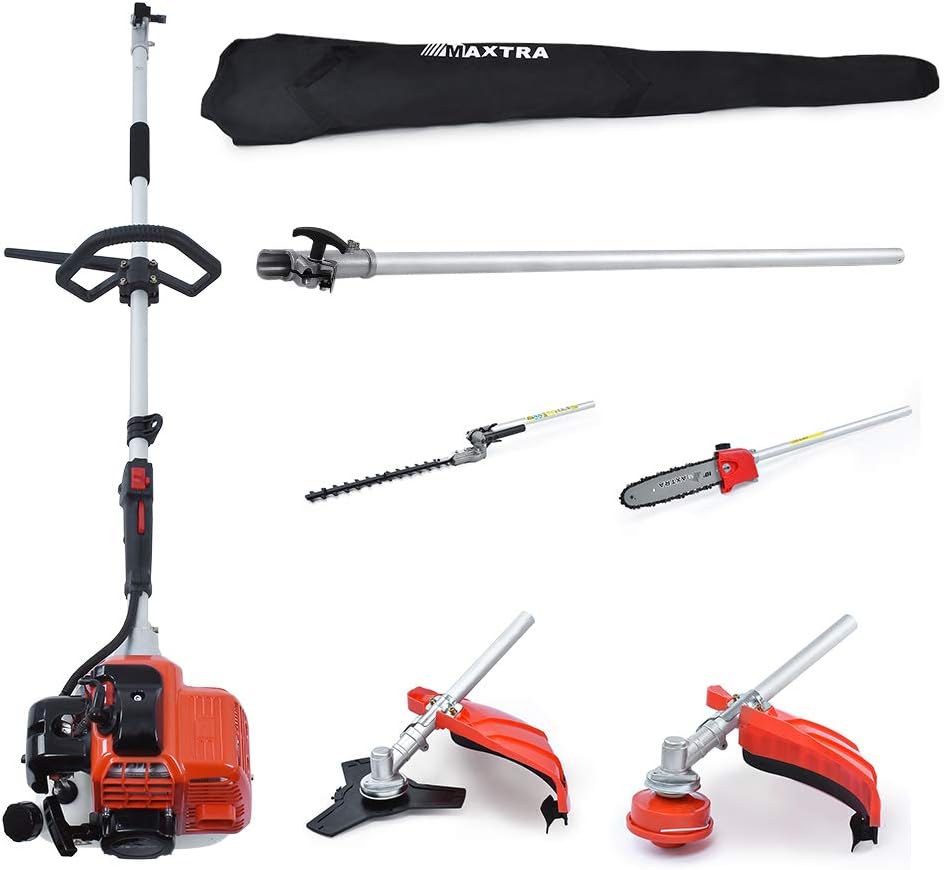 Cordless Gas Pole Saw Hedge Trimmer Grass Brush Cutter Multifunctional Tool A480