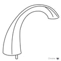 Chrome Roman Tub Spout Kit D58351
