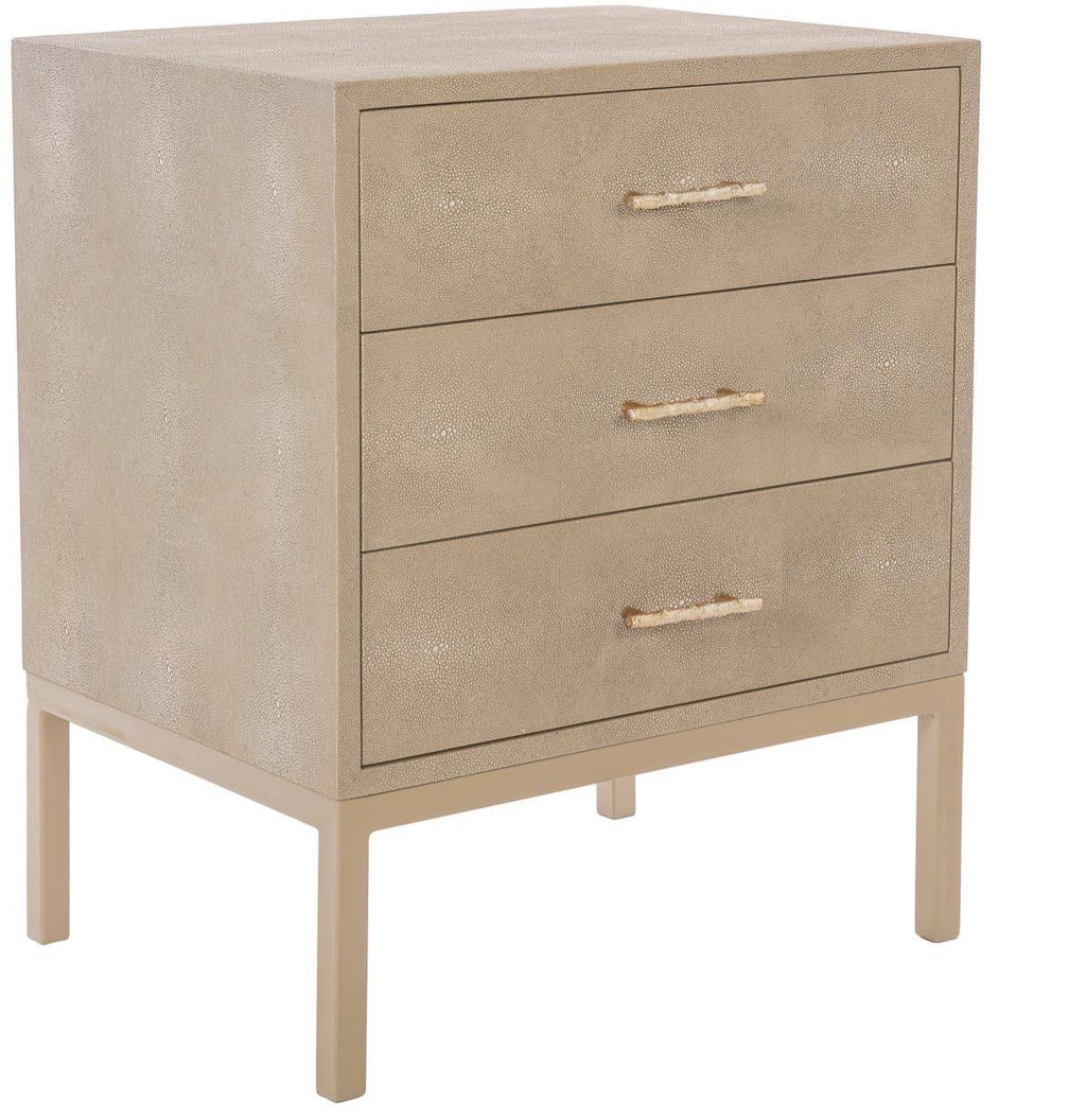 Natural Faux Shagreen Nightstand W907166