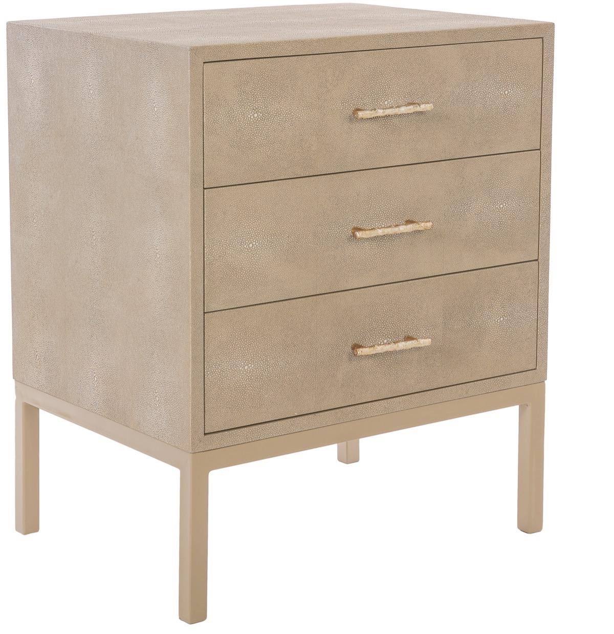 Natural Faux Shagreen Nightstand W907166