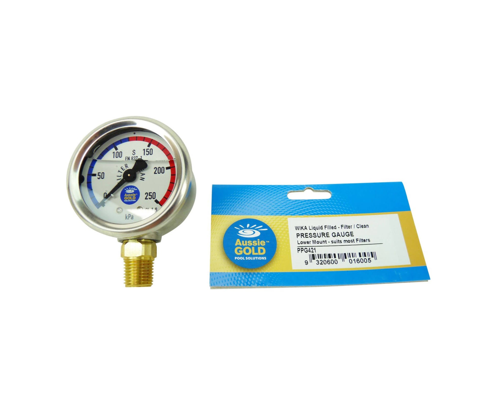Liquid Oil Pressure Gauge Stainless Steel S146