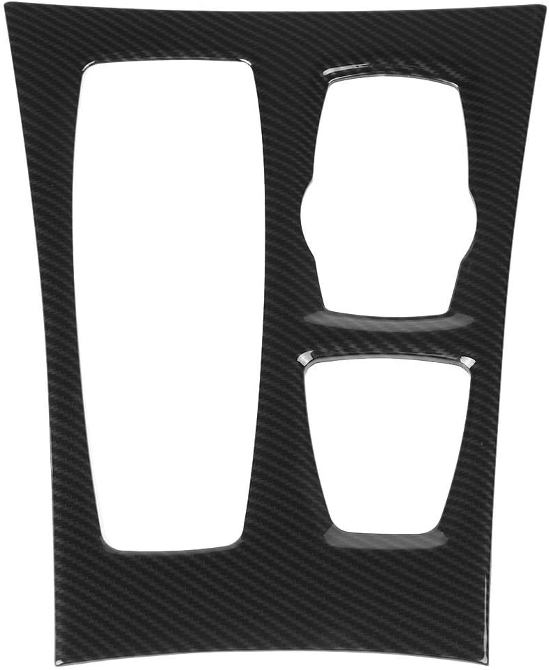 Carbon Fiber Style Center Console Gear Panel Cover Trim Sticker Decal Pack of 2 P61974