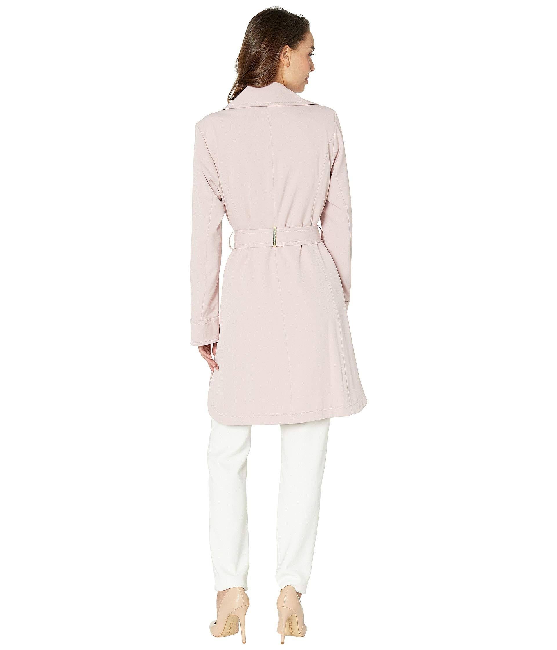 Belted Trench, Dusty Pink O722
