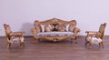 Black & Sand Wood Trim Sofa Set 3 R230