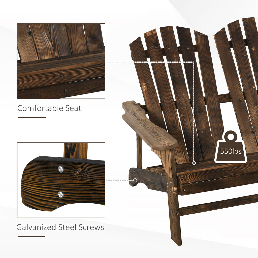 Brown Wooden Adirondack Chair K3560